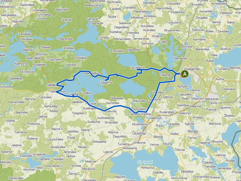 Ride to Salakas Campsite on Lake Luodis | ride | Komoot